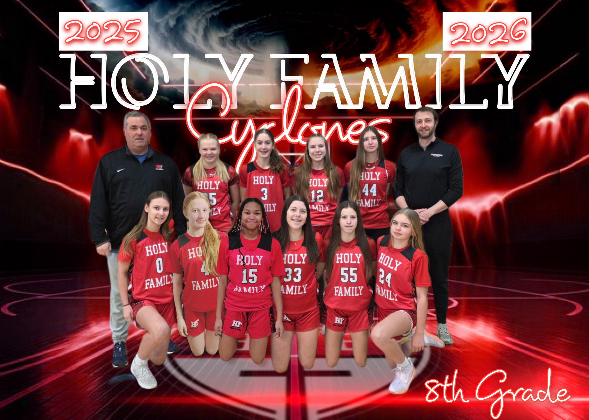 Girls - Holy Family  Team Picture